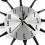 16 Inch Kitchen Wall Clocks with Spoons and Forks,3D Tableware Wall Clock Room (Black) 7