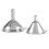 3Pcs Multifunctional Stainless Steel Funnel Essentail Oil Water Spices Wine Flask Filter Funnel Kitchen 6