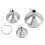 3Pcs Multifunctional Stainless Steel Funnel Essentail Oil Water Spices Wine Flask Filter Funnel Kitchen 8