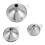3Pcs Multifunctional Stainless Steel Funnel Essentail Oil Water Spices Wine Flask Filter Funnel Kitchen 7