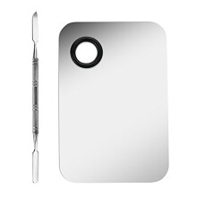 Professionelle Make-Up-Palette Tablett Gemischt Machen Edelstahl Flüssige Foundation Palette Aquarell Kunst Make-Up-Tools