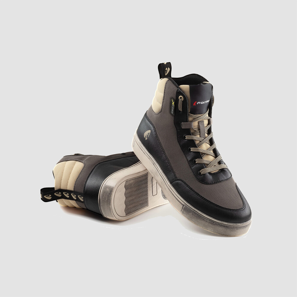 (45 Eu / 10.5 Uk) Forma Milano Flow Black/Ecru Motorcycle Boots Multicoloured 8052998043783