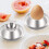 Egg Cup Holder 2 Pack,Stainless Steel Egg Cups Plates Tableware Holder for Hard Soft Boiled Egg,Kitchen Display 3