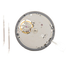 Mouvement de montre automatique NH38/NH38A - Remplacement fiable et précis (argent) avec 2 tiges en acier