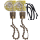 Ceiling Fan Light Switch Ear ZE-109 Two-Wire Light Switch with Pull Cords for Ceiling Light Fans 2Pcs 1