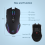 Wireless Gaming Mouse Mover Mouse Jiggler with On/Off Button Keep Computer Awake Quiet Click Rechargeable Optical Mouse 2