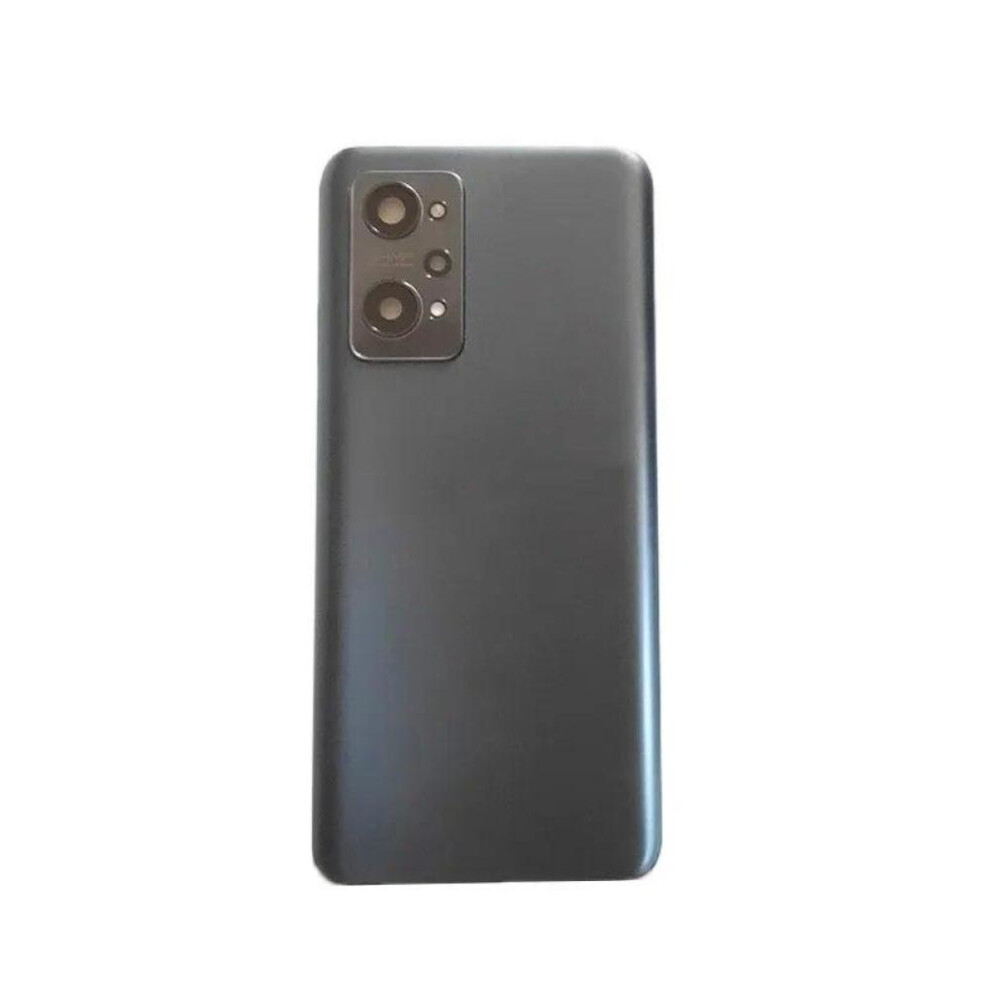 (Black with lens) Back Glass Cover For Realme Gt Neo 2, Battery Cover, Glass Panel, Rear Door Housing  With Lens, Wukong Customization, Rmx33