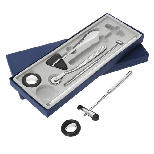 Neurological Percussion Set-Reflex Hammer Set, Includes Pinwheel, Babinski Hammer, Hammer,Diagnostic Kit 1