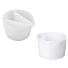 Gobelets fendus pour verser la peinture, lot de 2 gobelets de coulée de peinture acrylique - Gobelets de peinture fendus en silicone à 2,3 canaux