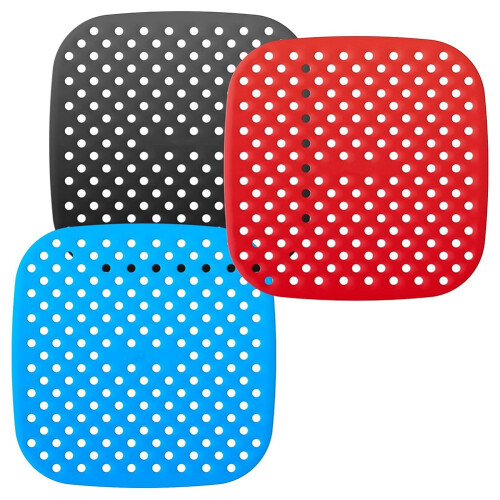 Reusable Silicone Air Fryer Liners,Easy Clean Air Fryer Accessories, Non Stick, AirFryer Accessory Replacement Basket