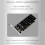 Doppelseitige 4-Disk NVME RAID-Karte PCIeX16 zu M.2 M-Key NVMEx4SSD 2U Server RAID-Array-Erweiterungsadapter Split Card 8