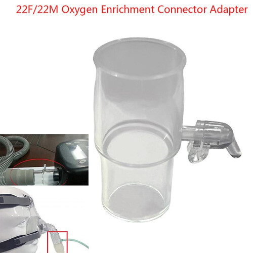 1pcs Cpap Oxygen Blend Adapter Cpap Oxygen Enrichment Connector Adapter Cap 2