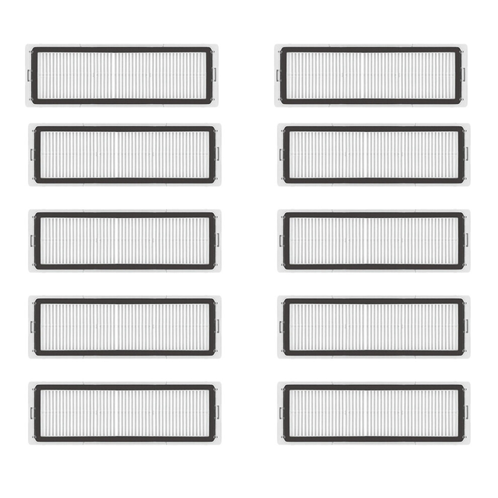 Lot de 10 filtres Hepa lavables de rechange pour aspirateur robot autonettoyant Xiaomi Dreame Bot W10 et pièces de rechange pour aspirateur balai