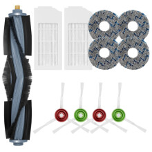 Ensemble pièces de rechange pour Ecovacs Deebot T10/T10 Turbo – Filtre HEPA, Brosse latérale, Brosse principale, Tampon de vadrouille