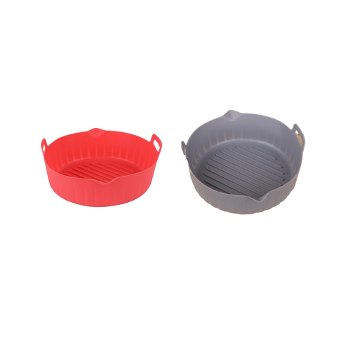 Silicone Air Fryer Liner,Air Fryer Silicone Pot,Non-Stick Reusable Silicone Pot Baking Tray for Air Fryer Accessories B