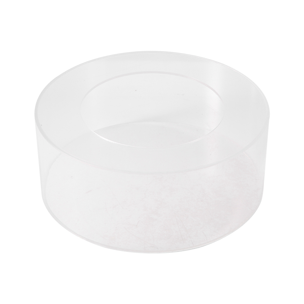 1Pc Rond Acrylique Gâteau Présentoir Gâteau Bord Plus Lisseur Grattoir Gâteau Plateau DIY Rond Décor Gâteau Rechargeable Conseil (C)