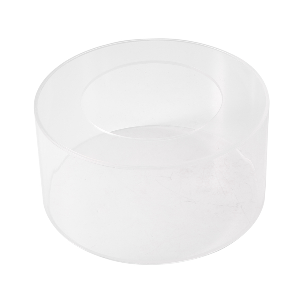 1Pc Round Acrylic Cake Display Board Cake Edge Smoother Scraper Cake Tray DIY Round Decor Cake Refillable Board(B)