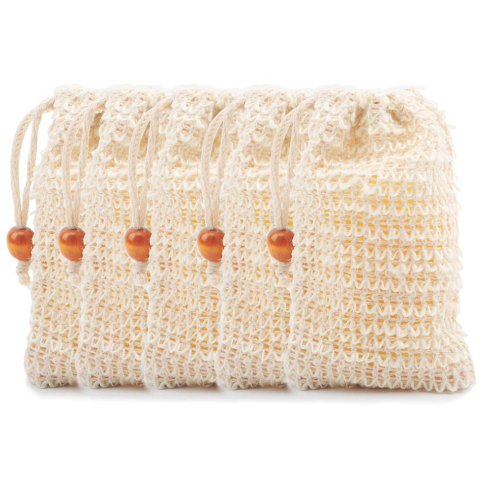 Soap Bags for Shower 30 Pack Natural Ramie Soap Saver Pouch Homemade Soap Mesh Bag with Drawstring-image-OPC-PBYMF7D-NEW