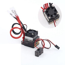 320A Bidirectional Brushed ESC (7.2V-16V) with Heat Sink for RC Car/Truck/Boat - Over/Low Voltage Protection, 540 Dual or Single Motor