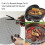 4 Pcs Non Stick BBQ Grill Mesh Reusable PTFE Grilling Net Barbecue Mat for Grilling,Cooking,Baking,Barbecue,40 x 33cm 7