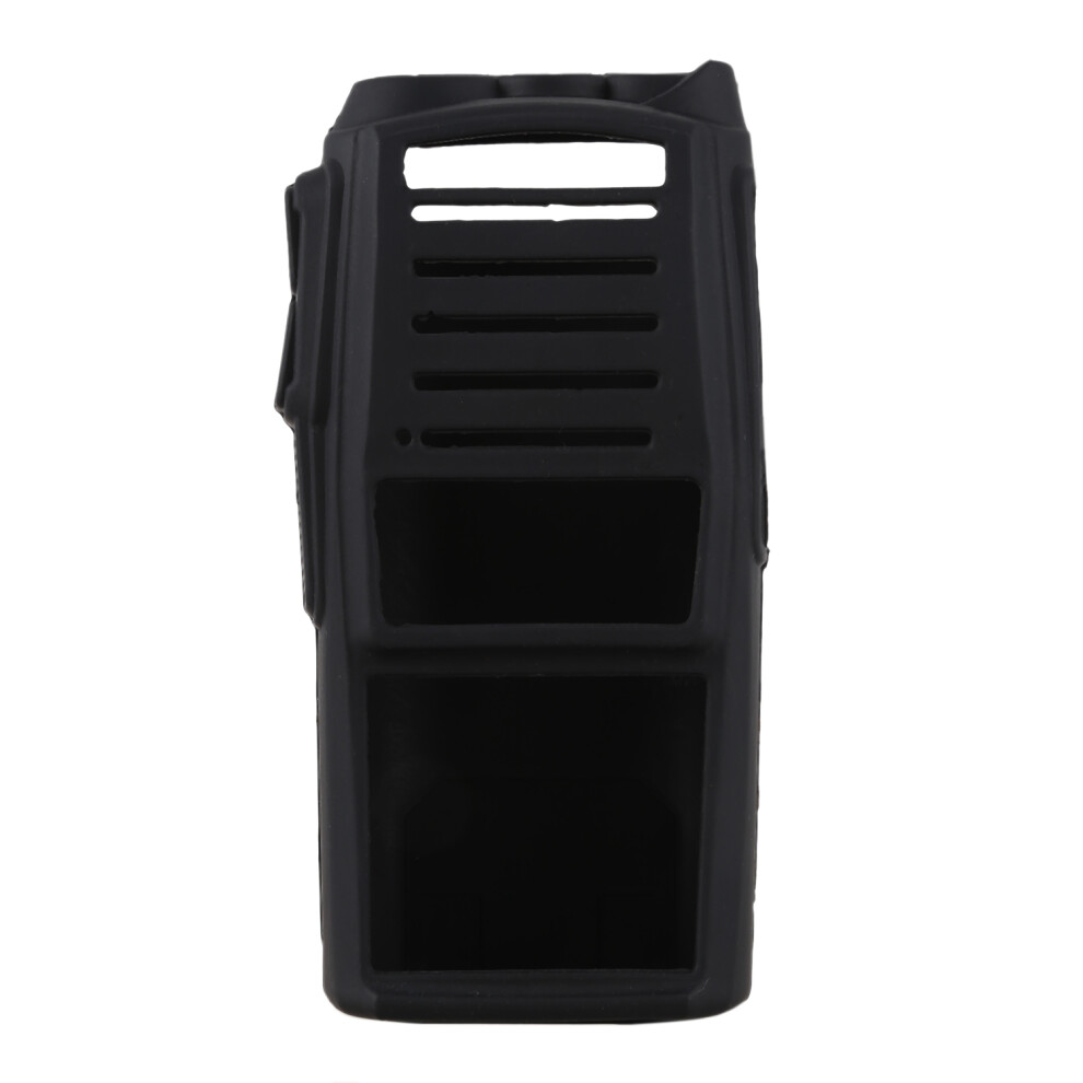Étui de protection en silicone pour radio portable Baofeng Uv-82 Noir