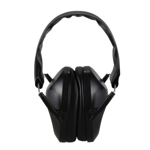 Foldable Hearing Ear Protection Hunting Sports Ear Muff Noise Cancelling Earmuff Ear Protection Ear Plugs,Black