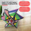2PCS Balloon Wind Spinner Striped Windsock Balloon Yard Decor Spiral Balloon Windmill 7