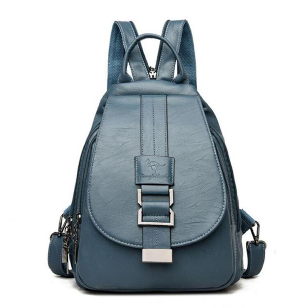 (as the picture, One Size) Women's Backpack Casual Soft Pu Large Capacity Backpack Backpack Women's Chest Bag