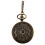 Retro Antique Bronze Spiderweb Pattern Pocket Watch Quartz Clock Necklace Pendant 4