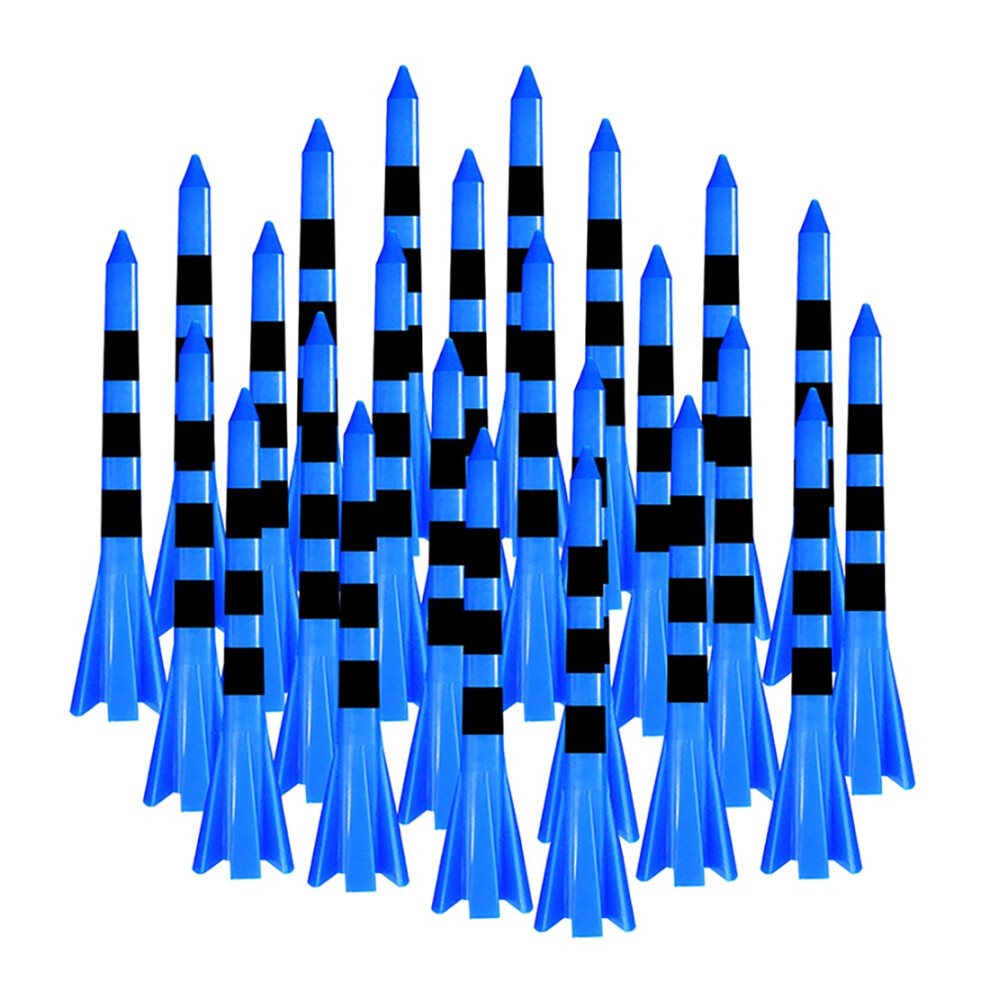 Lot de 50 tees de golf en plastique Réduit la friction et l'effet latéral Tees de golf en plastique à 5 broches 3-1/4 pouces Accessoires de golf