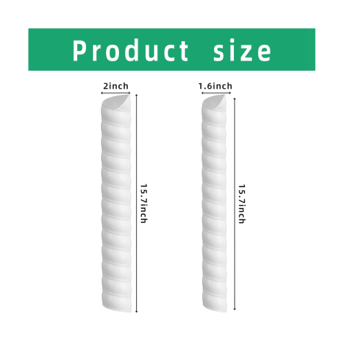 6 PCS Tree Trunk Protector, Plastic Spiral Tree Guard-Tree Bark Protector Tube Wraps to Protect Saplings Plants 1