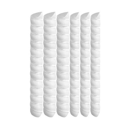 6 PCS Tree Trunk Protector, Plastic Spiral Tree Guard-Tree Bark Protector Tube Wraps to Protect Saplings Plants
