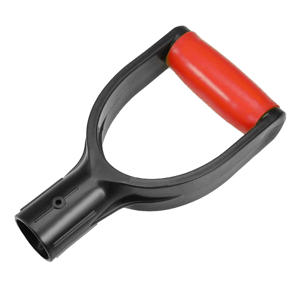 Pelle à neige avec manche en plastique et poignée en D, diamètre intérieur de 32 mm, pelle à neige (rouge)