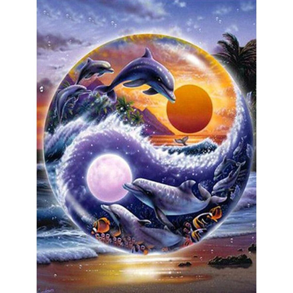 (60x80CM) Diy Diamond Painting Animals Cross Stitch Full Round Drill Dog Cat Tiger Rhinestone Mosaic Gift Home Decor