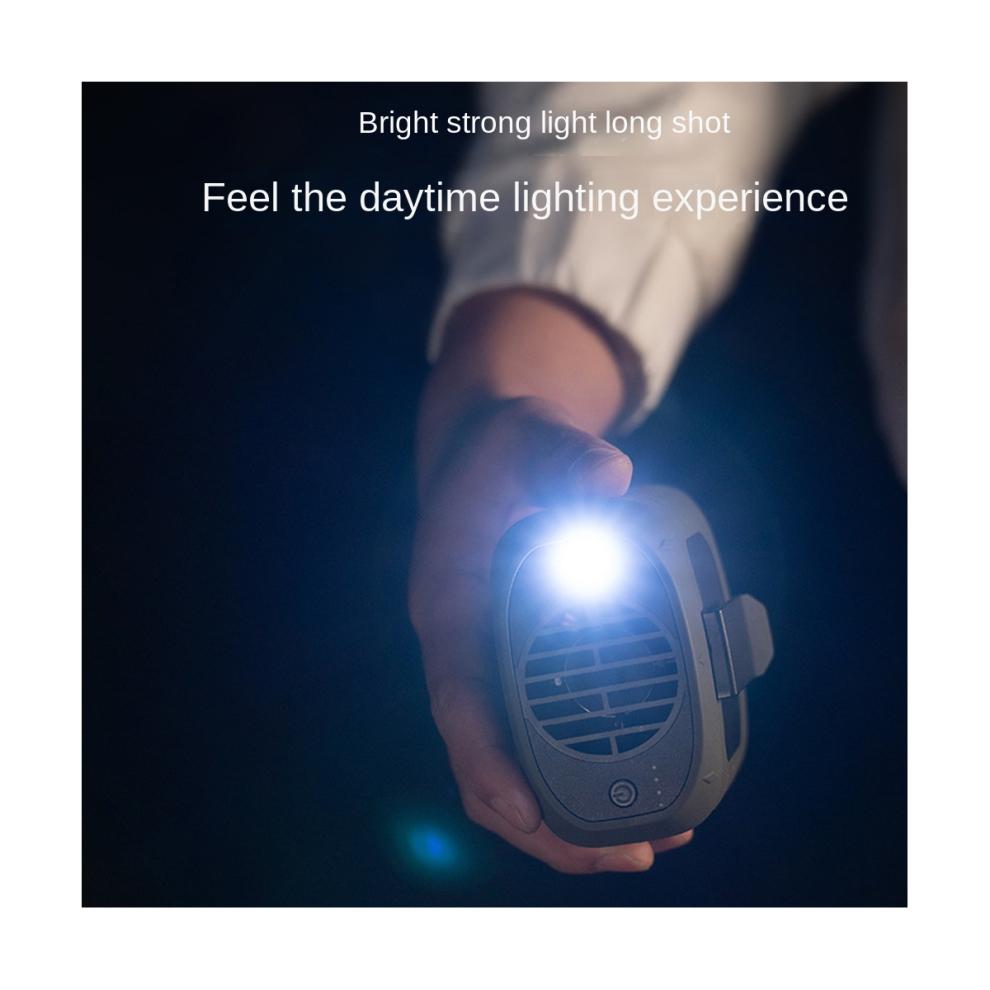 8000MAh Waist Hanging Fan Portable Mini Leafless Fan Ubs Emergency Charge Hanging Neck Fan Sports Fan Army Green-image-OPC-PBYMB5M-NEW