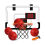Indoor Mini Basketball Hoop with Electronic Scoreboard-For Door& Wall Office Room Score Basketball Hoop for Teens,Adults 7