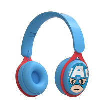 (Captain America) Kids Wireless Bluetooth Headphones, Adjustable Children Headset For School Home Or Travel, Spider-man / Captain America / Mickey Mouse / Minnie Mouse