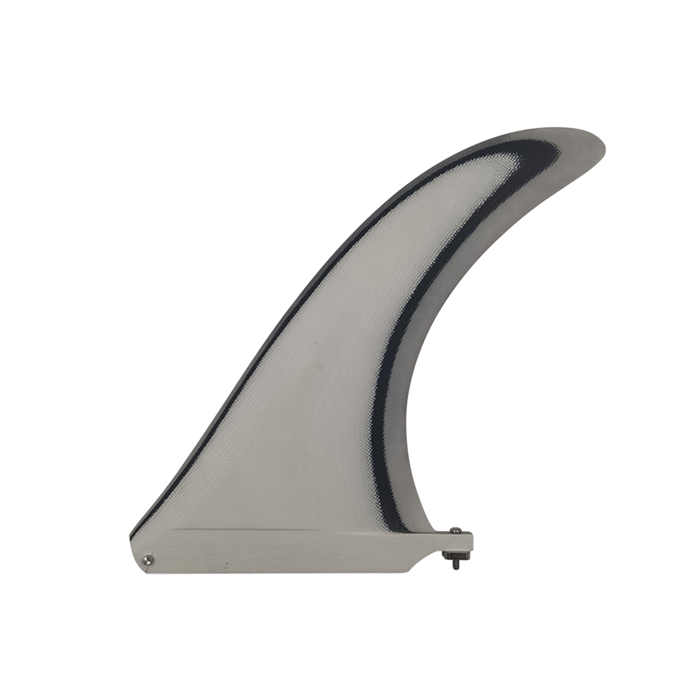 Ailerons de surf longboard en fibre de verre 9 pouces Ailerons de couleur blanche Ailerons de planche de surf Ailerons simples Accessoires de surf