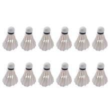 Lot de 12 raquettes de badminton lumineuses en nylon pour entraînement à grande vitesse