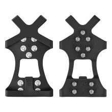Crampons antidérapants pour chaussures/bottes, chaussures extensibles à enfiler, pour l'extérieur, pour la neige et la glace, XL