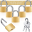 12 Pack Mini Padlock Small Padlock Solid Brass Locks with 3 Key for Luggage Lock,Backpack,Gym Locker Lock,Suitcase Lock 2