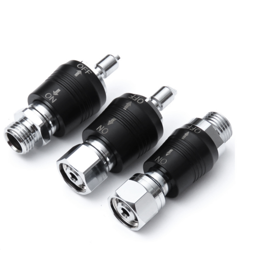 Scuba Diving Regulator Adaptor 9/16 Thread Connector with on Off Switch BCD Valve Medium Pressure Replacement,Style C 2