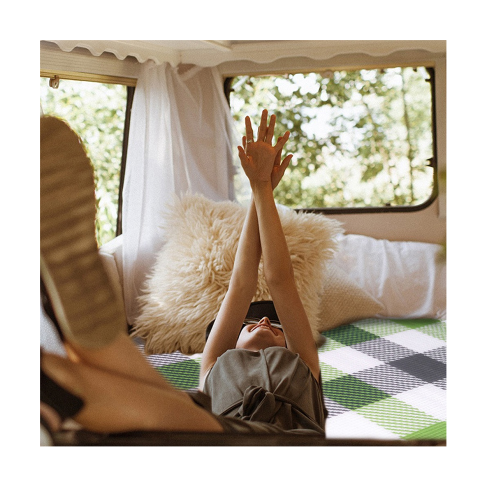 Tapis de camping imperméable 8 mm Matelas de tente imperméable en aluminium Tapis de pique-nique pliable pour plage 200 x 200 cm