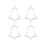 4 Pack Wind Spinner Blanks,Sun Shape 3D Aluminum Wind Powered Kinetic Sculpture,Spinner Trim for Yards&Gardens A 1