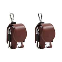 Stück Golf-Tee-Tasche Balltasche Mini-Leder-Golfball-Aufbewahrungstasche Halter Halten Sie die Hüfttasche Golf-Aufbewahrungszubehör-A