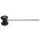 Stainless steel & felt Shaft Black Drum Pedal Bass Drum Beater Instrument Accessory Part 3