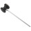 Stainless steel & felt Shaft Black Drum Pedal Bass Drum Beater Instrument Accessory Part 4