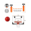 Mini Basketball Hoop,Interior Mini Basketball Set Hanging on the Door,With a Ball and Pump,Sports Set 4