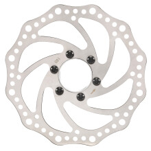 Bike Brake Disc Rotor 160mm Stainless Steel Road Bike Disc Brake Accessories with 48mm Flange Diagonal Hole