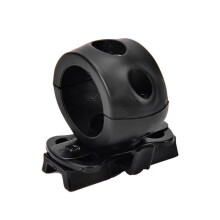 Quick Release Flashlight Clamp Holder Mount for Fast Helmet Universal (FAST, MICH, IBH, etc. with Rail Helmet) 2.5cm Diameter Black
